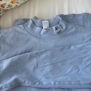 Northern Reflections Vintage Long Sleeve Top with Bear stitching on collar